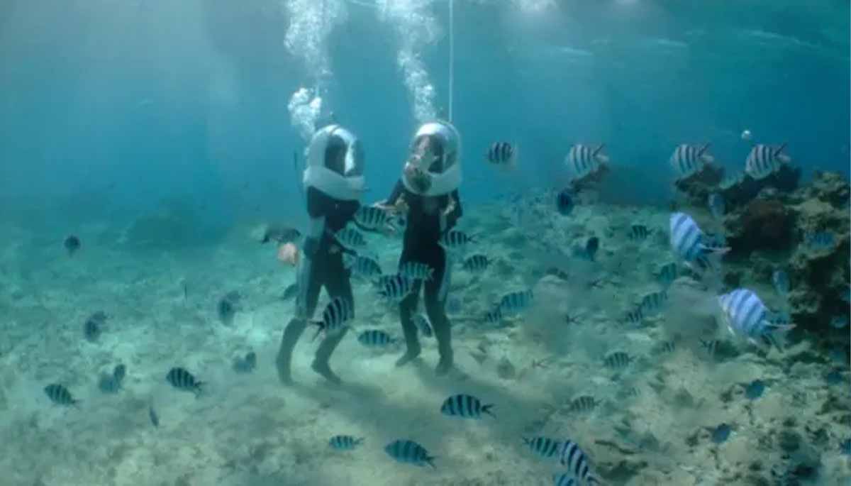 Sea Walking in Maldives
